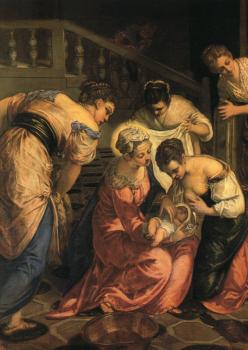The Birth of St John the Baptist detail
